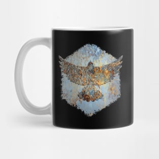 Rusted Metal Bird Mug